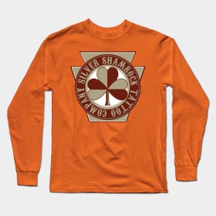 Silver Shamrock Tattoo Company Fall Keystone Logo Long Sleeve T-Shirt